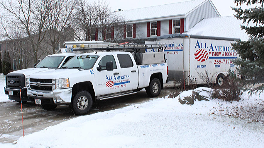 Winter Window Installation in Menomonee Falls