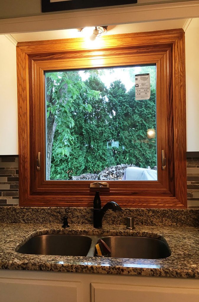 Backyard picture window replacement in Menomonee Falls